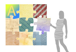 XXL Puzzle 3 x 3 = 9 Teile